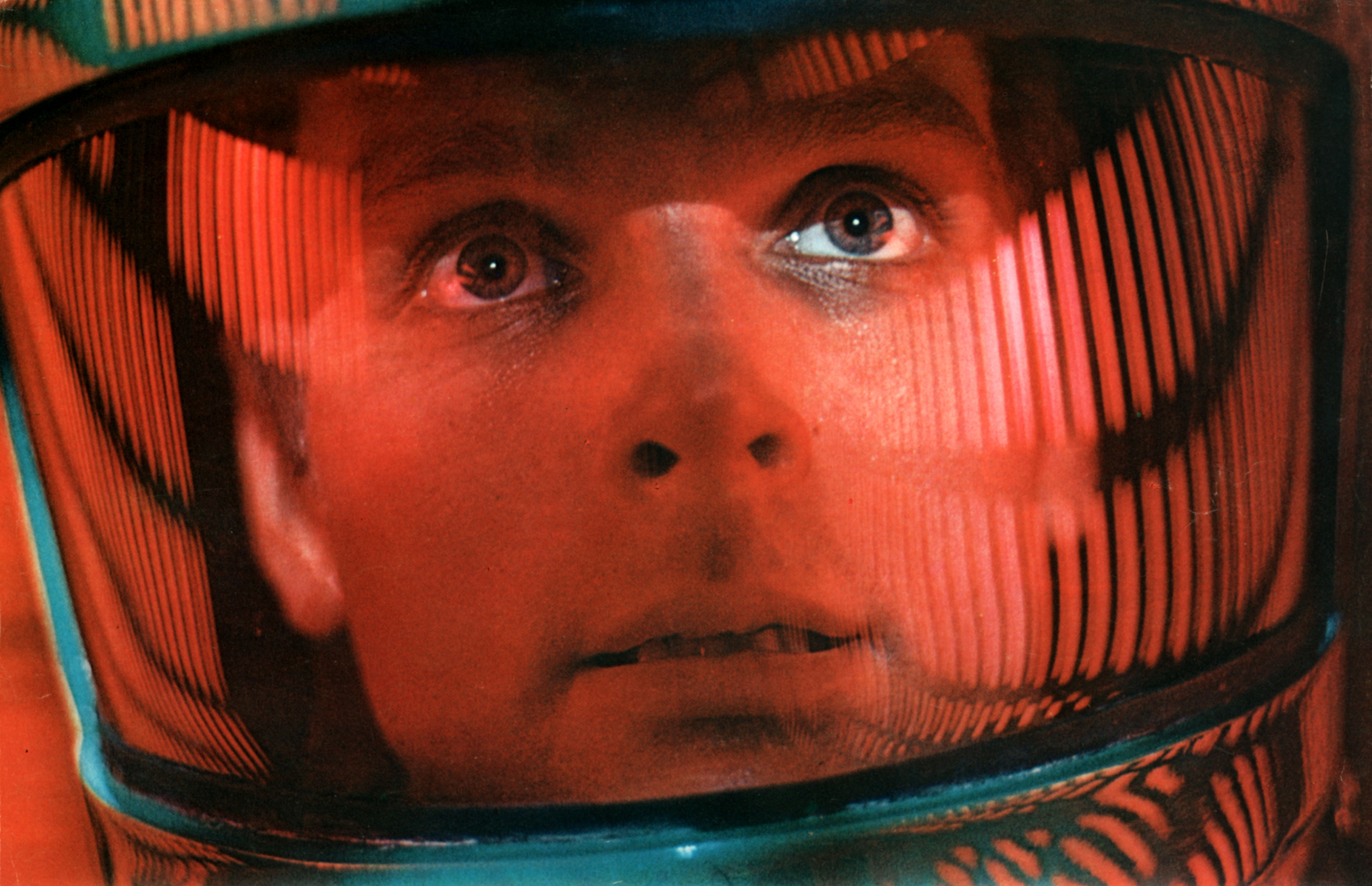 Image from 2001: A Space Odyssey featuring Keir Dullea.