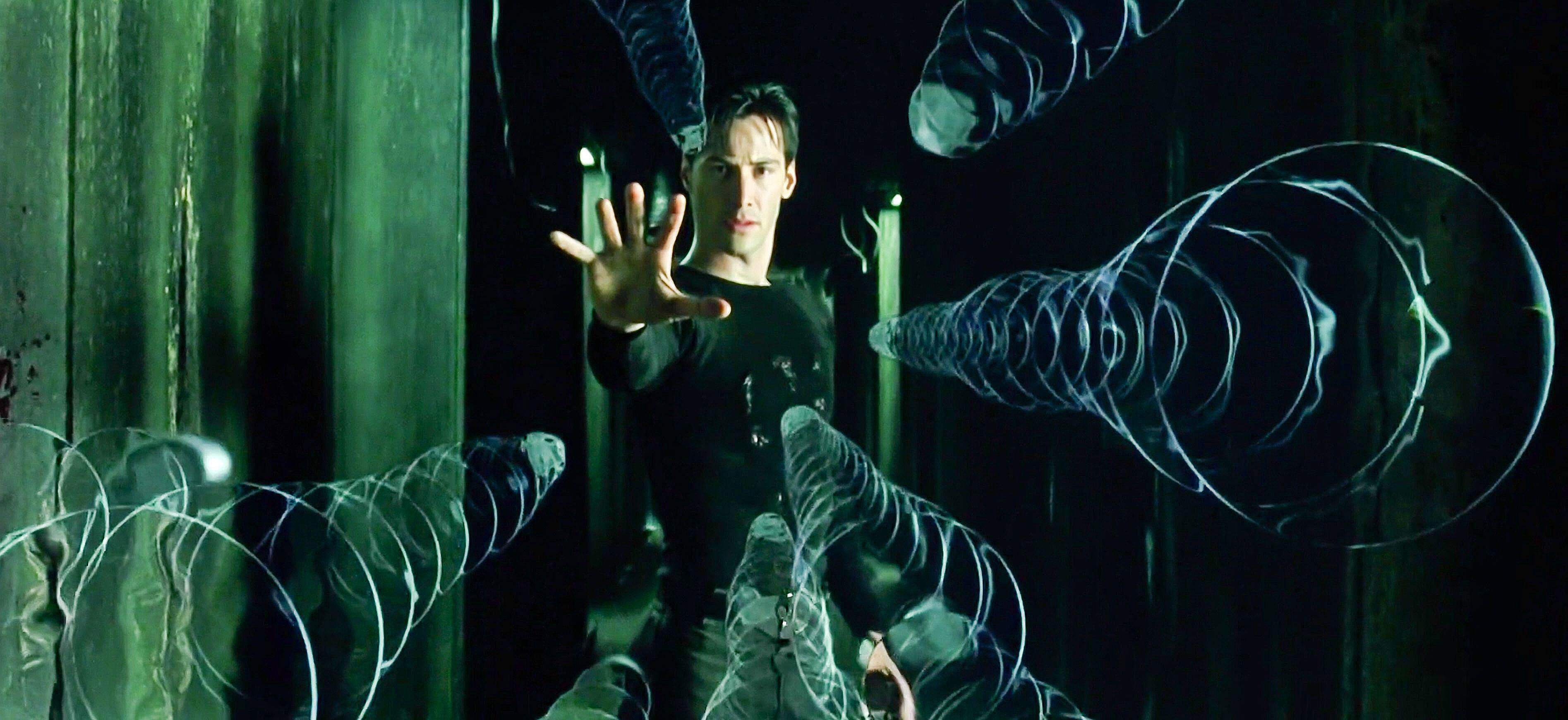 Keanu Reeves in The Matrix.
