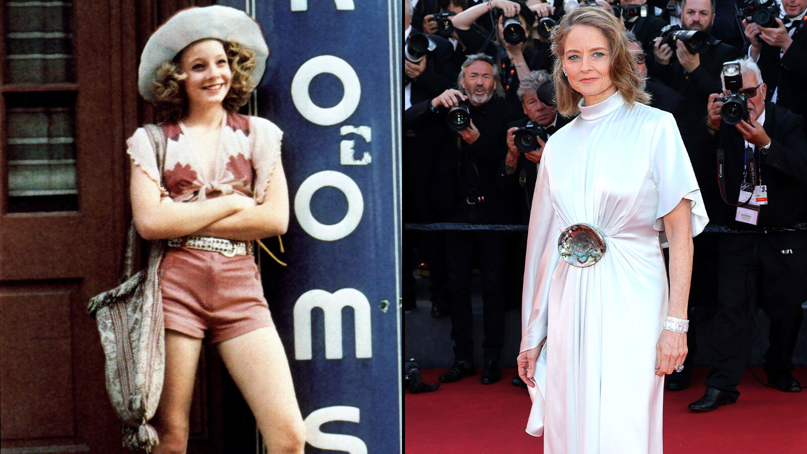 Jodie Foster then and now.